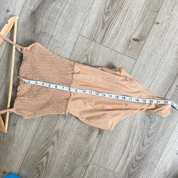 Aerie Tan One Piece Swimsuit Small-Long - Picture 5 of 8